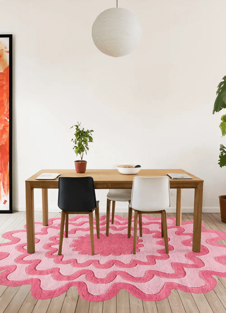 Bursty Oval Hand-Tufted Wool Rug