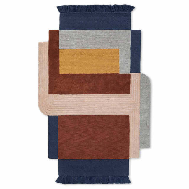 Modernist Layers Wool Rug