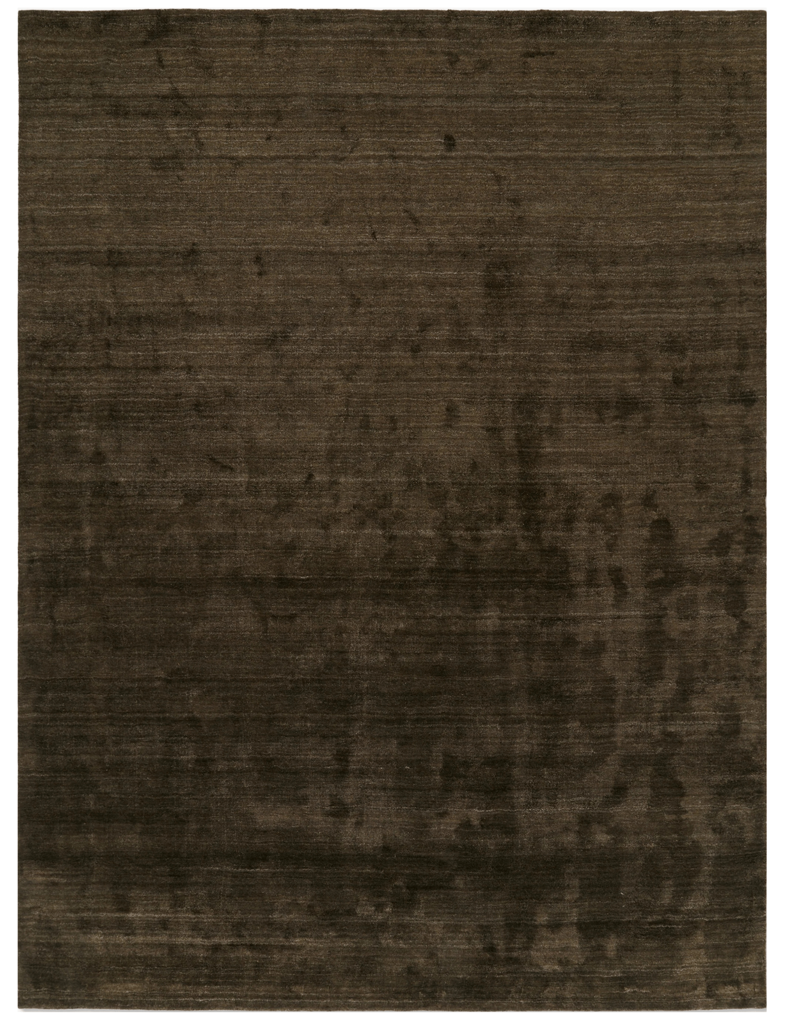 Luxe Striato Viscose Rug in Moss