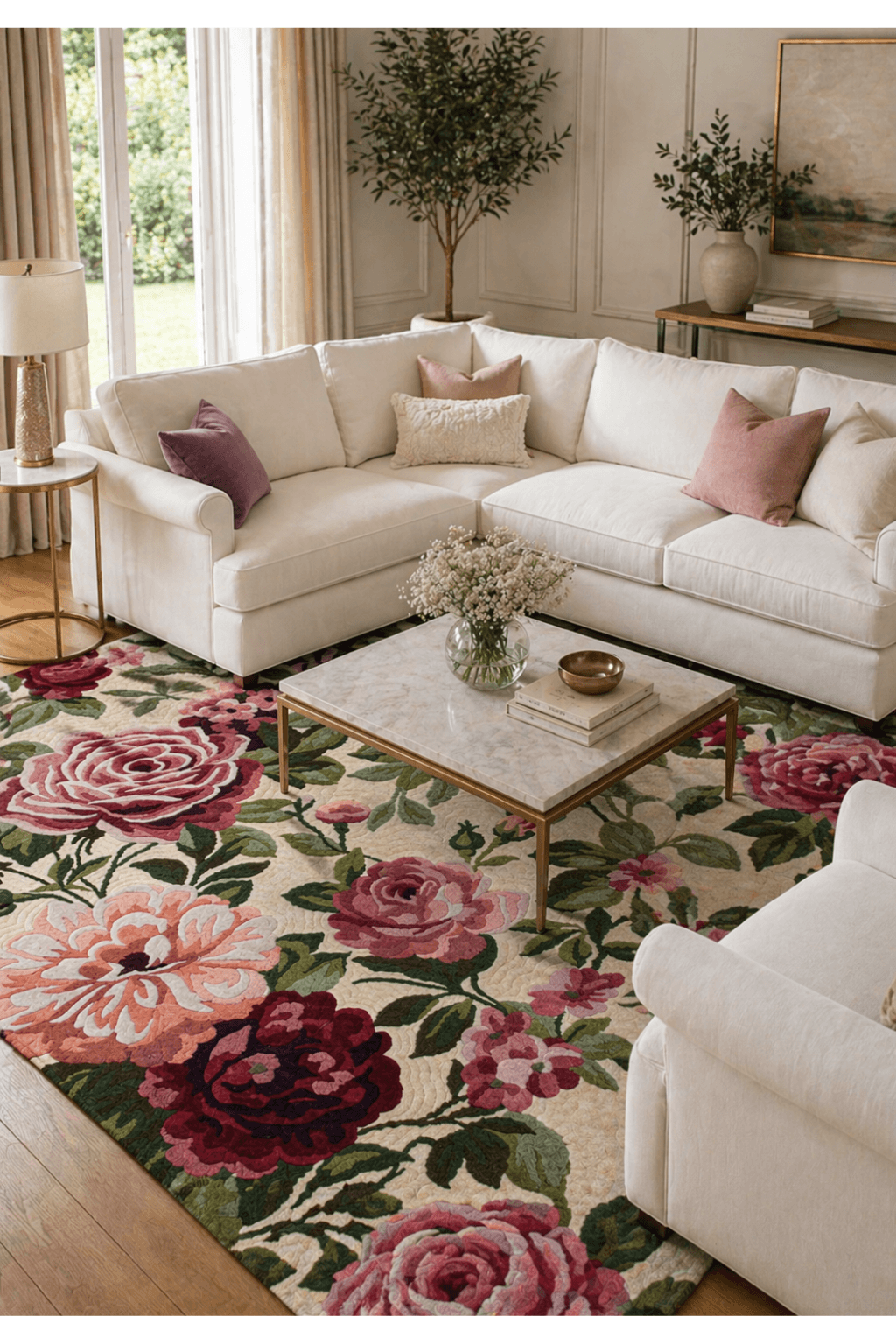 Vintage Bloom Garden Rug