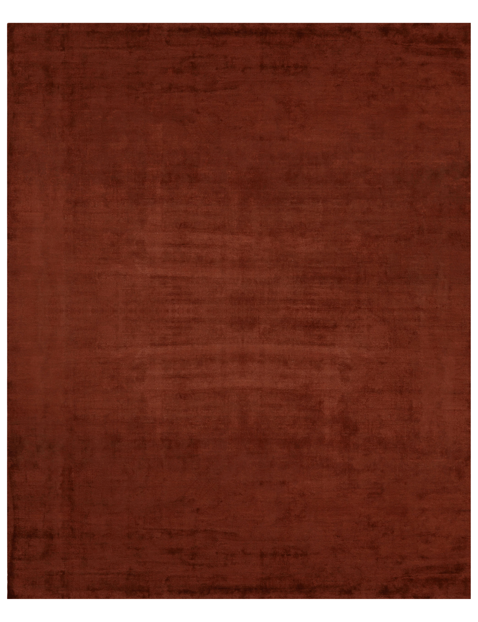 Luxe Striato Viscose Rug in Rust