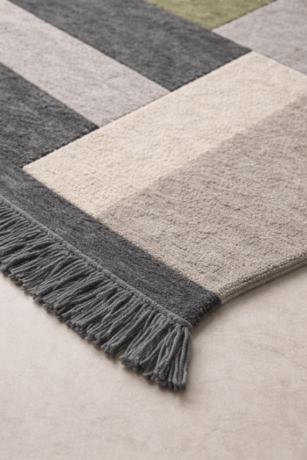 Urban Grid Form – Hand Tufted Modern Abstract Rug