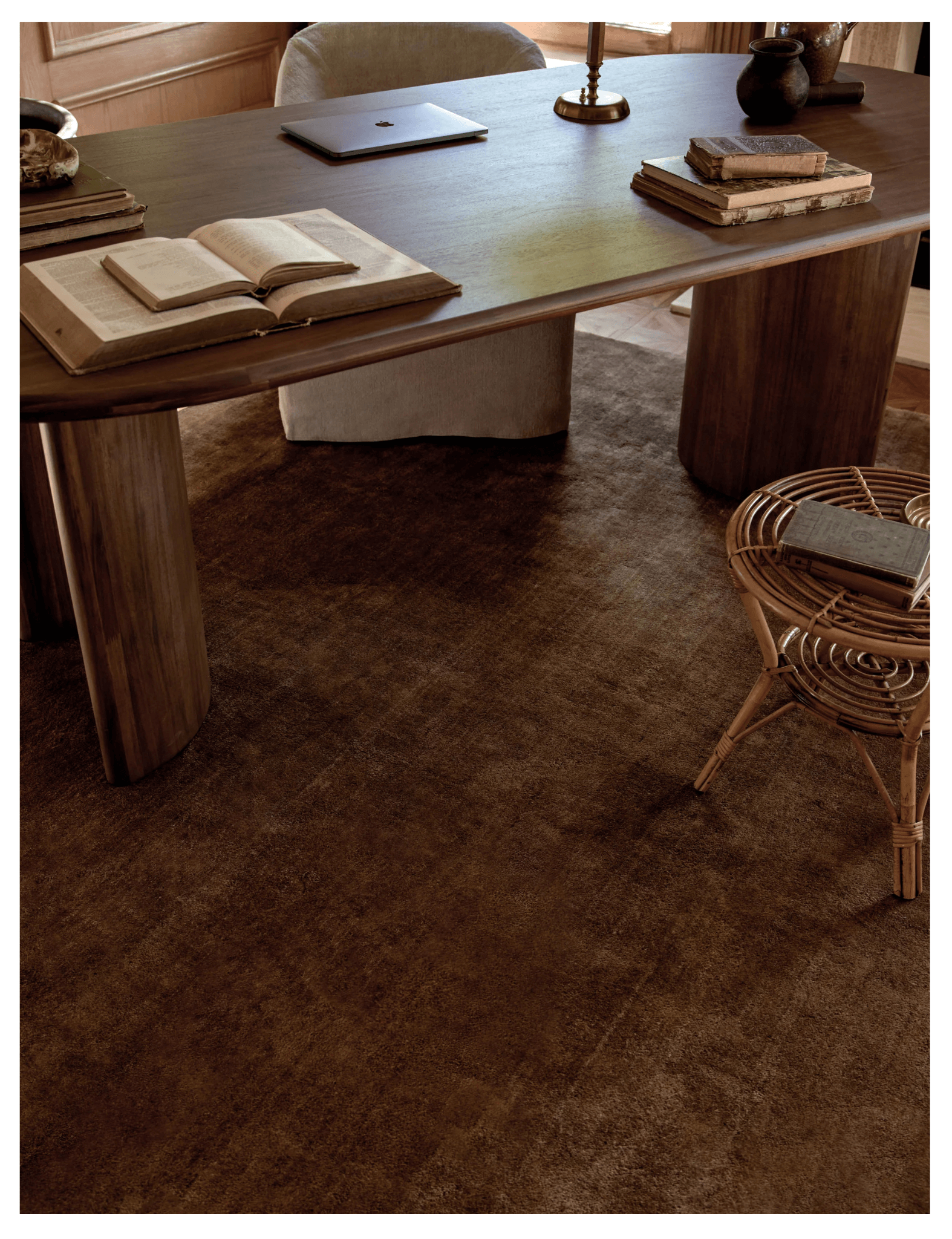 Luxe Striato Viscose Rug