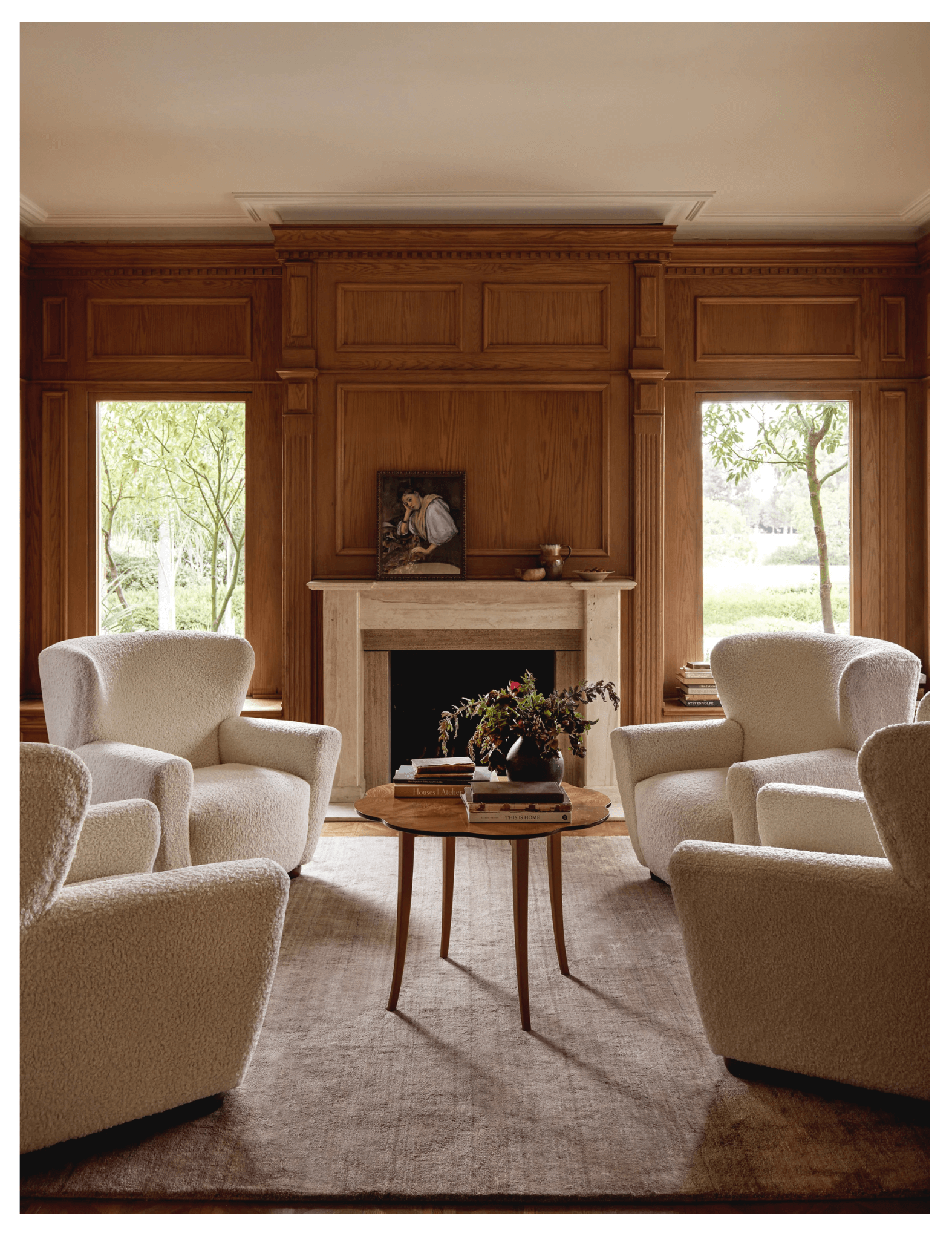 Luxe Striato Viscose Rug in Mauve