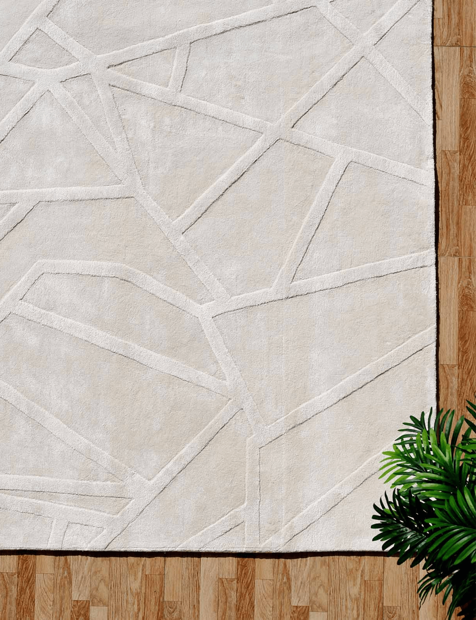 Opulent Harmony Bamboo Silk & Cotton Handmade Rug