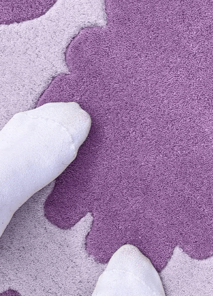 Bursty Oval Hand-Tufted Wool Rug