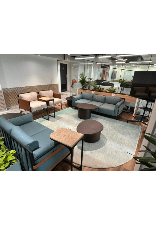 Green Shape Hand-Tufted Rug