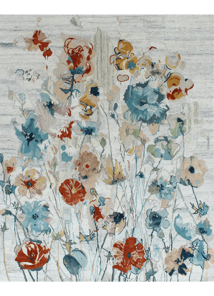 Spring Blossom Hand-Tufted Rug