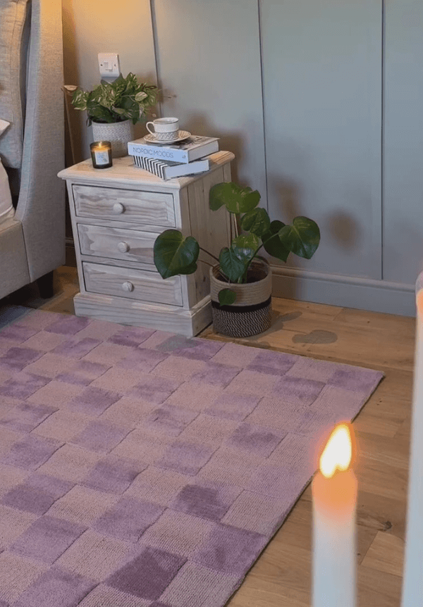 Lavender Blocks Rug