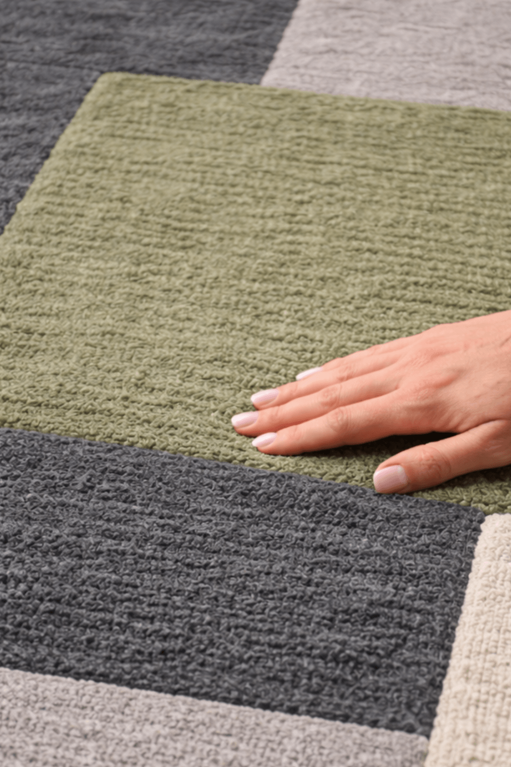 Urban Grid Form – Hand Tufted Modern Abstract Rug