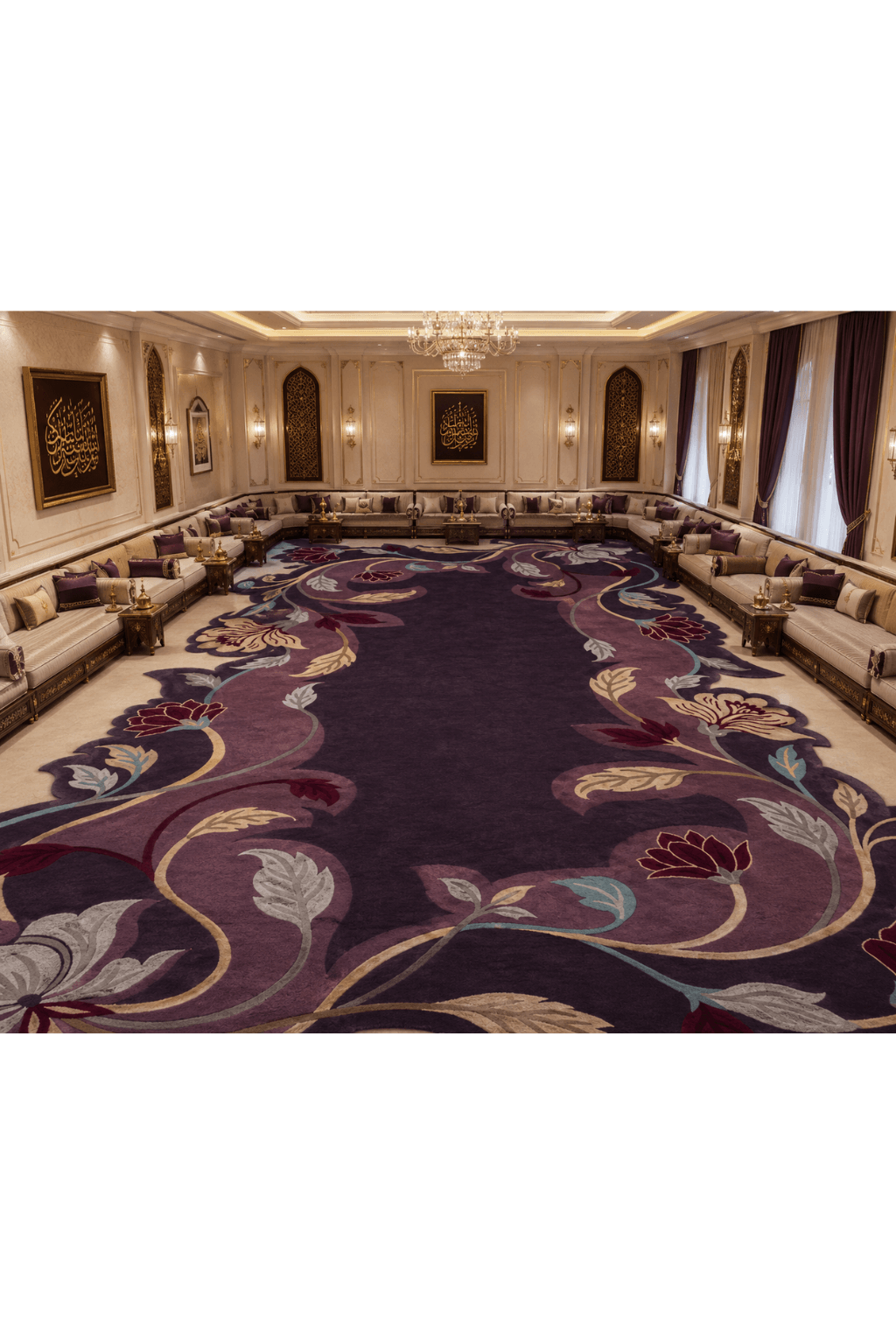 Noor-e-Violet Majlis Rug