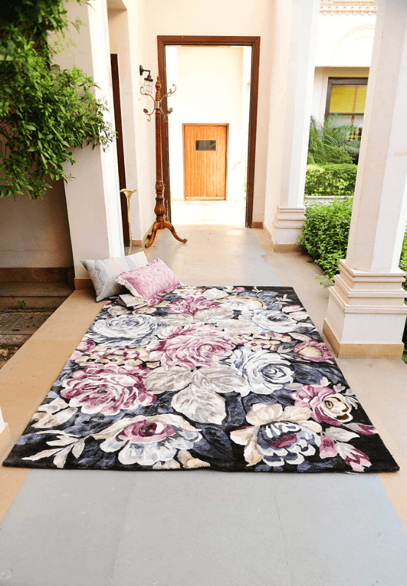Urban Luxe Hand-Tufted Silk Rug