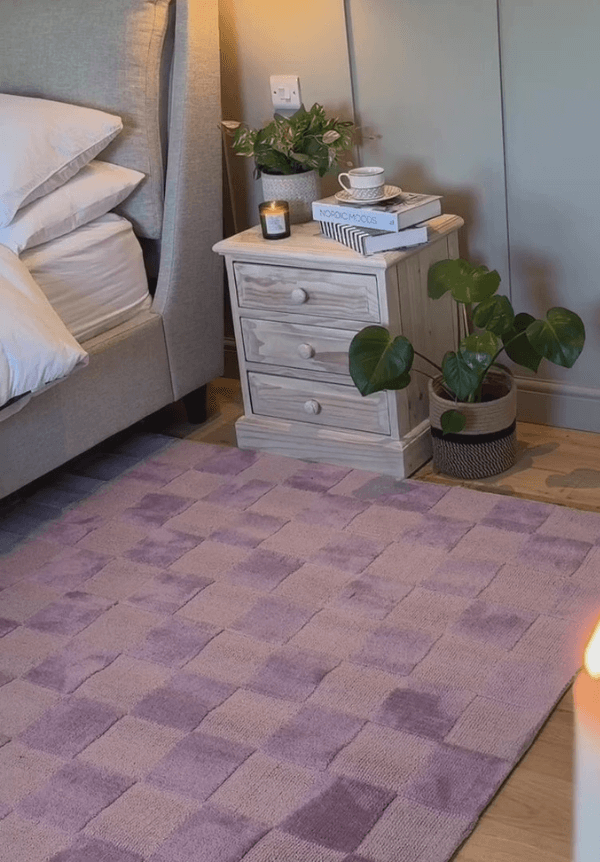Lavender Blocks Rug