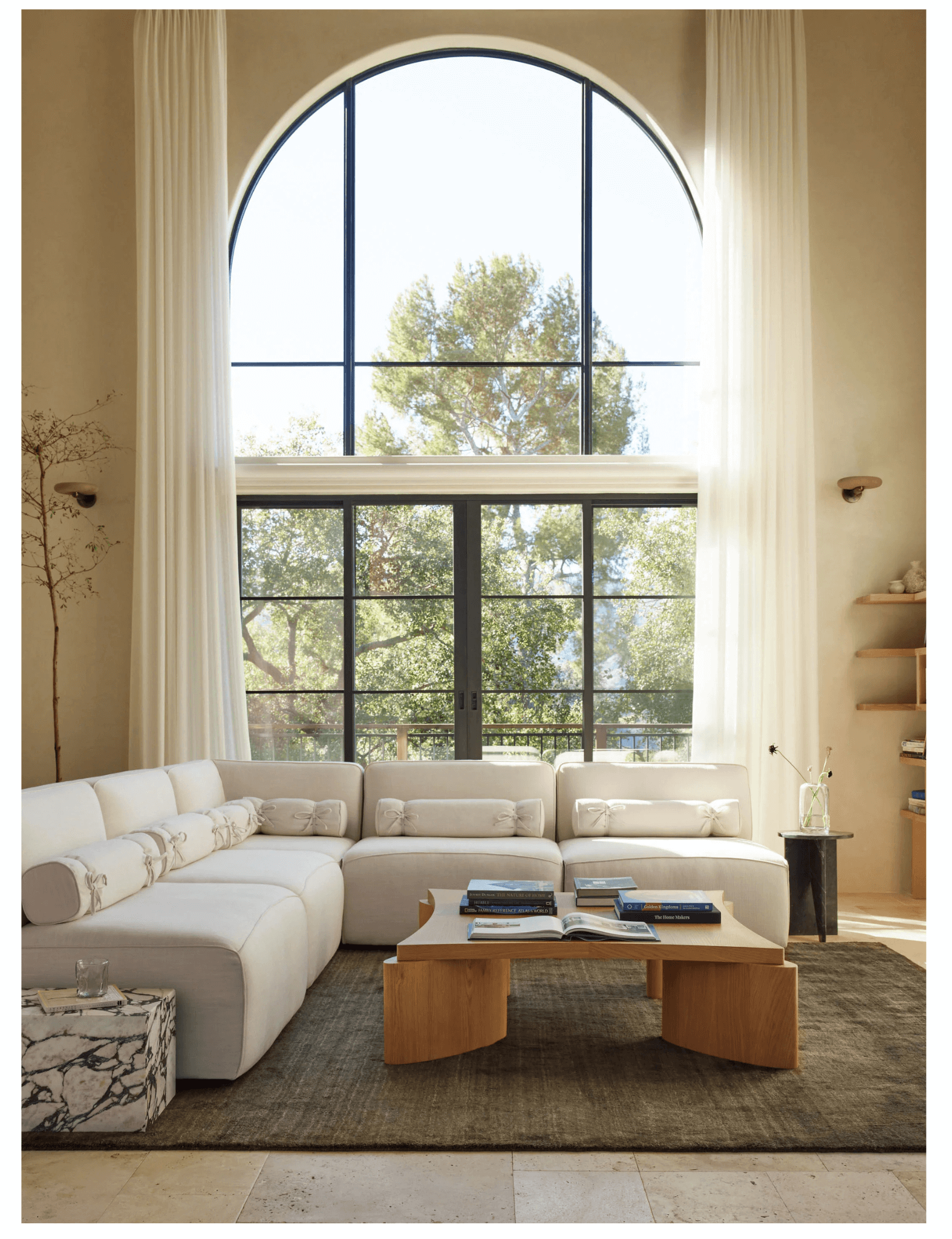 Luxe Striato Viscose Rug in Moss