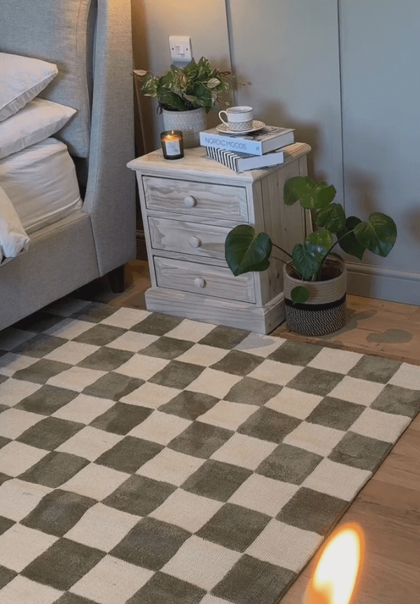 Green Blocks Rug