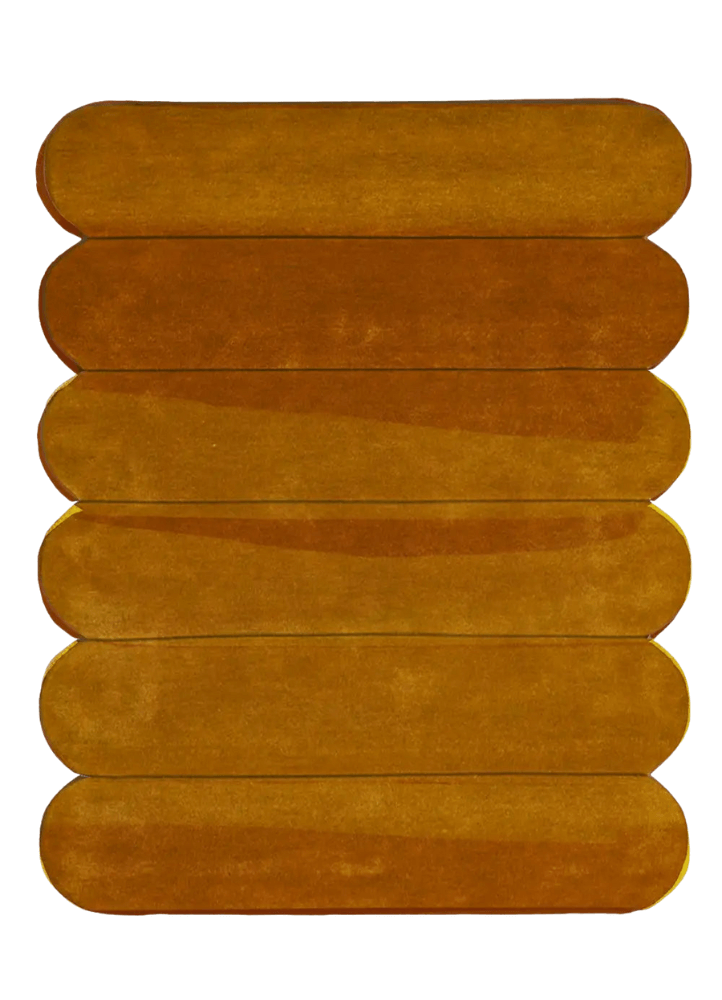 Scalloped Hand Tufted Wool Rug