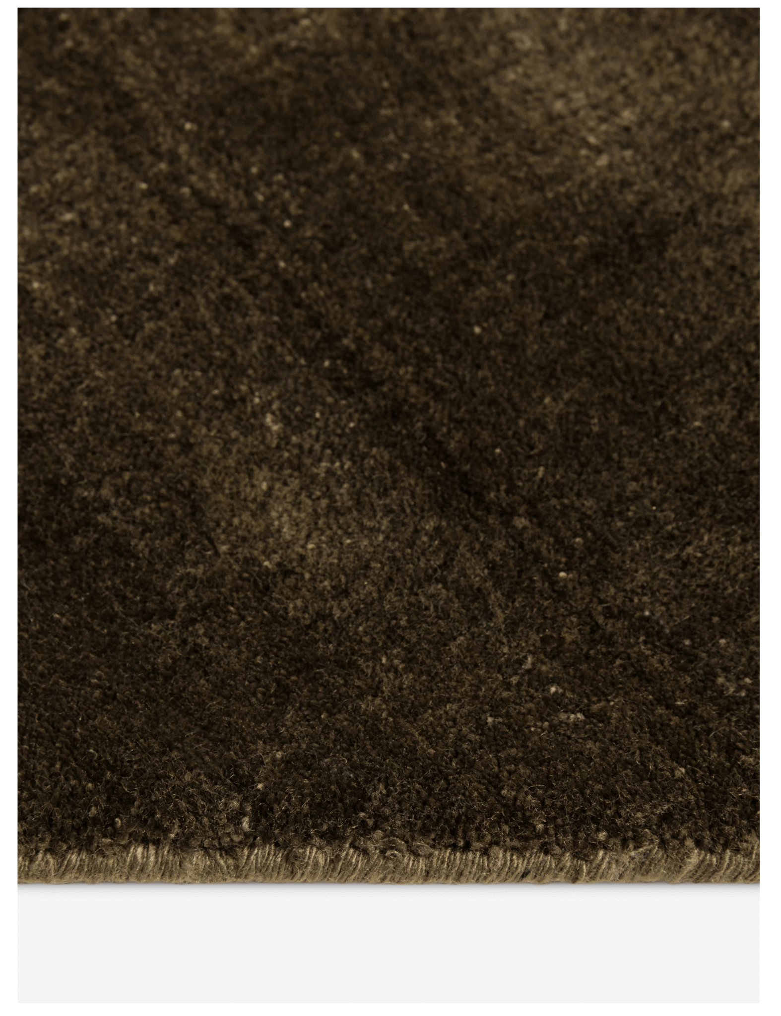 Luxe Striato Viscose Rug in Moss