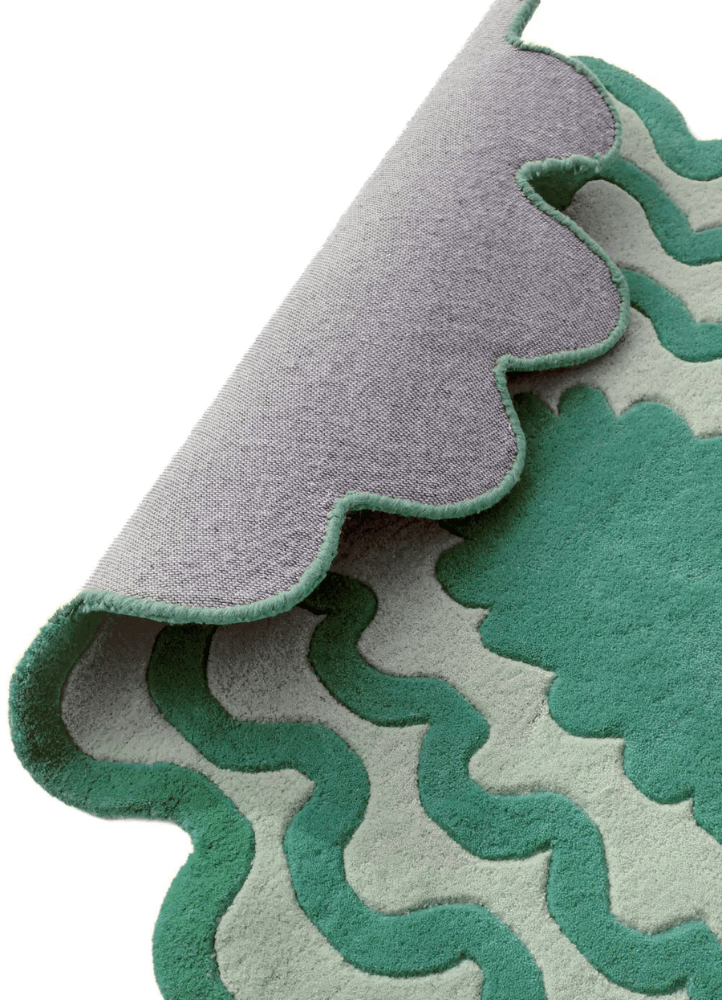 Bursty Oval Hand-Tufted Wool Rug