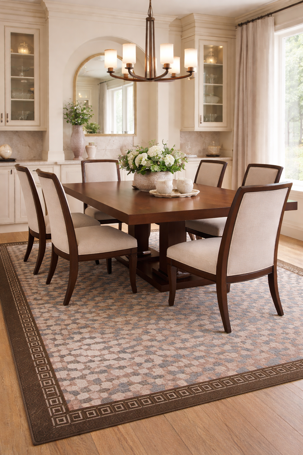 Heritage Mosaic Border Rug