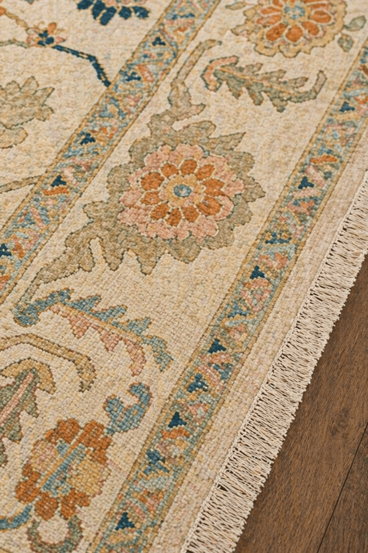 Ivory Bloom Oushak Heritage Rug