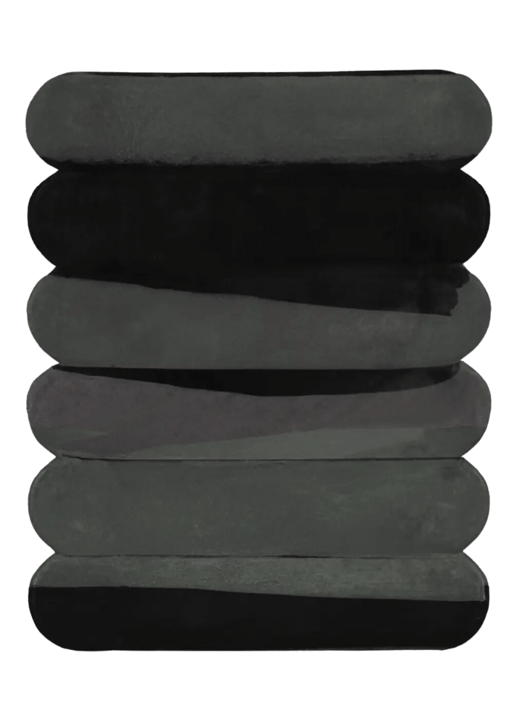 Scalloped Hand Tufted Wool Rug