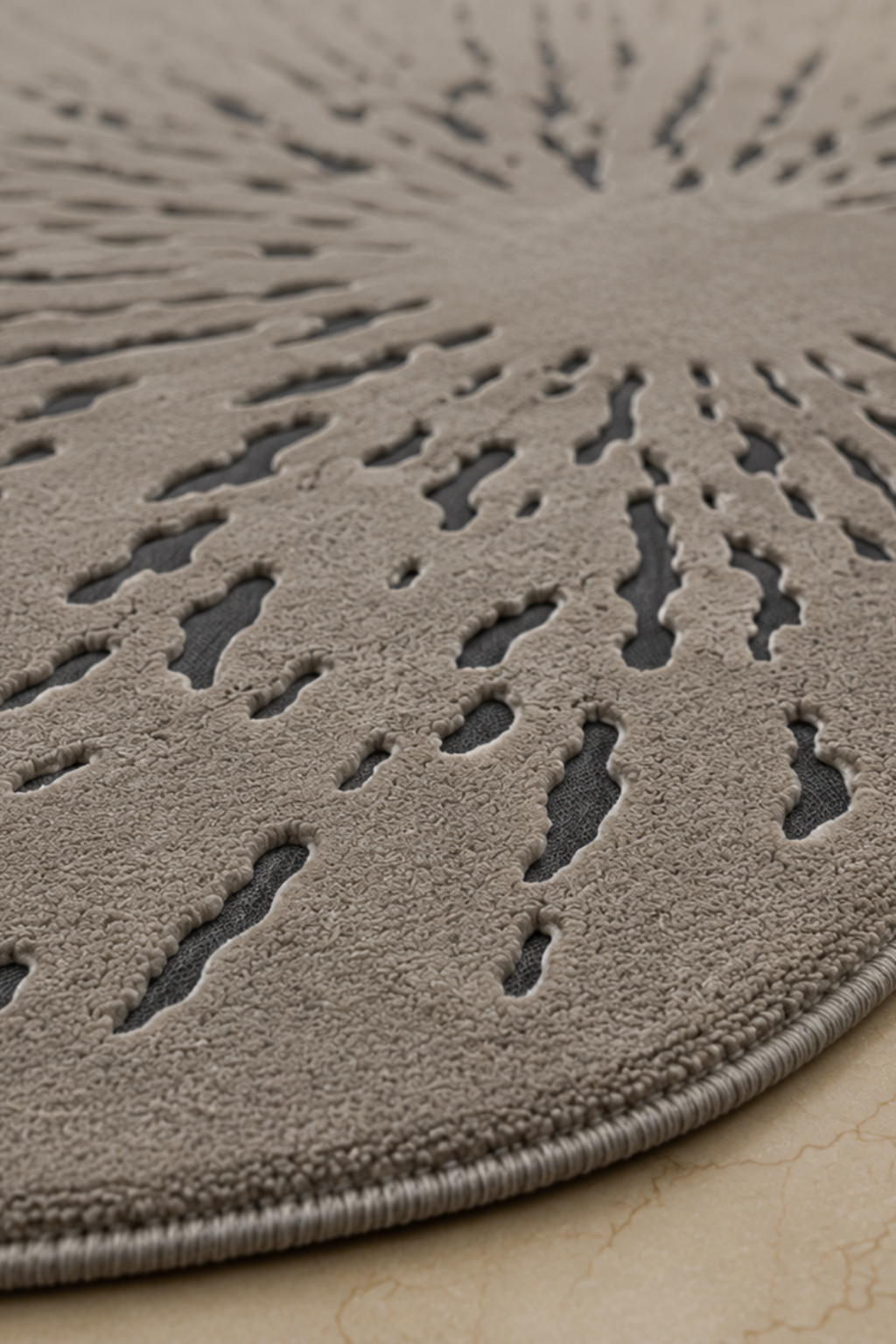 Luxury floral hand-tufted rug featuring a captivating abstract design and soft high-low texture.