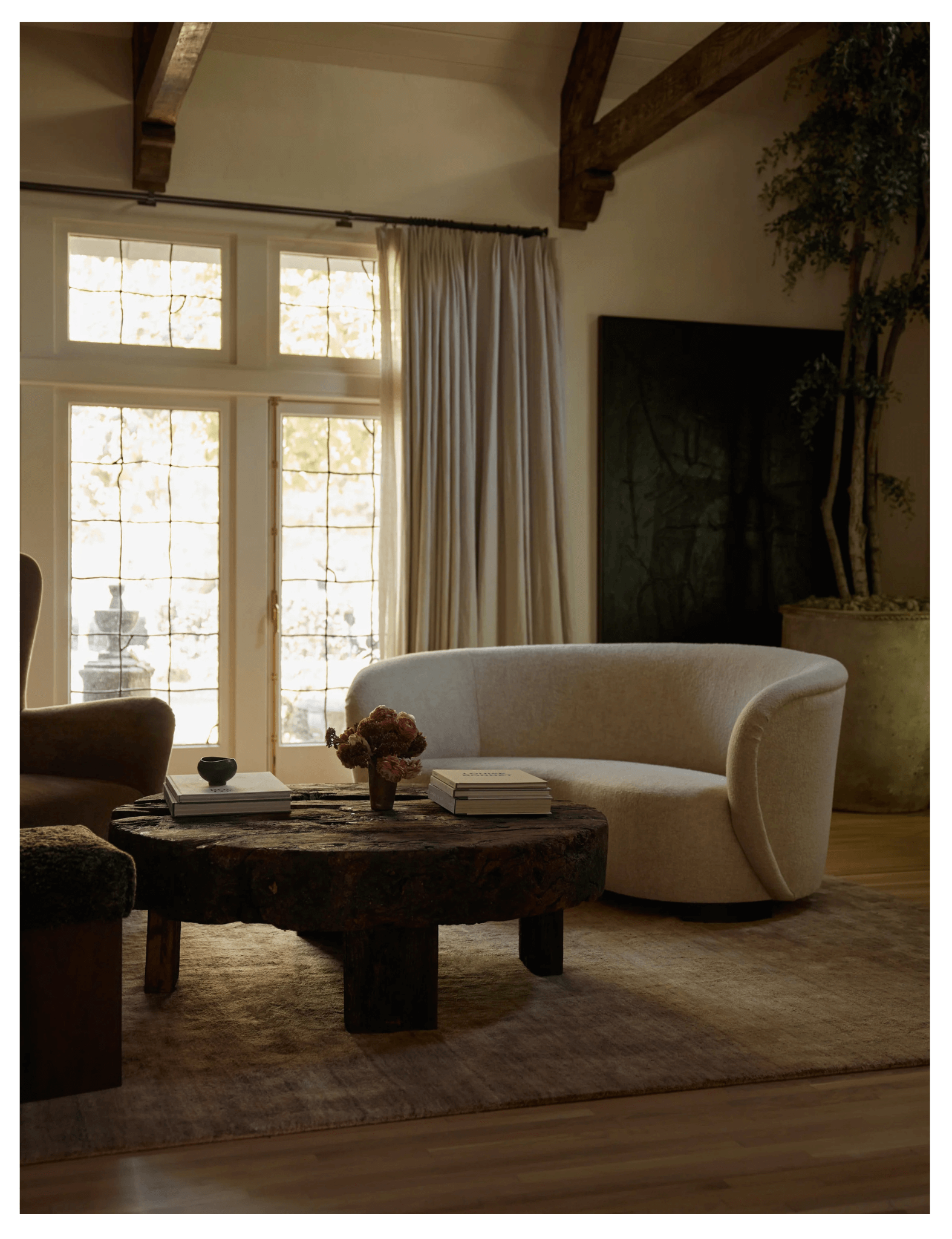 Luxe Striato Viscose Rug in Mauve