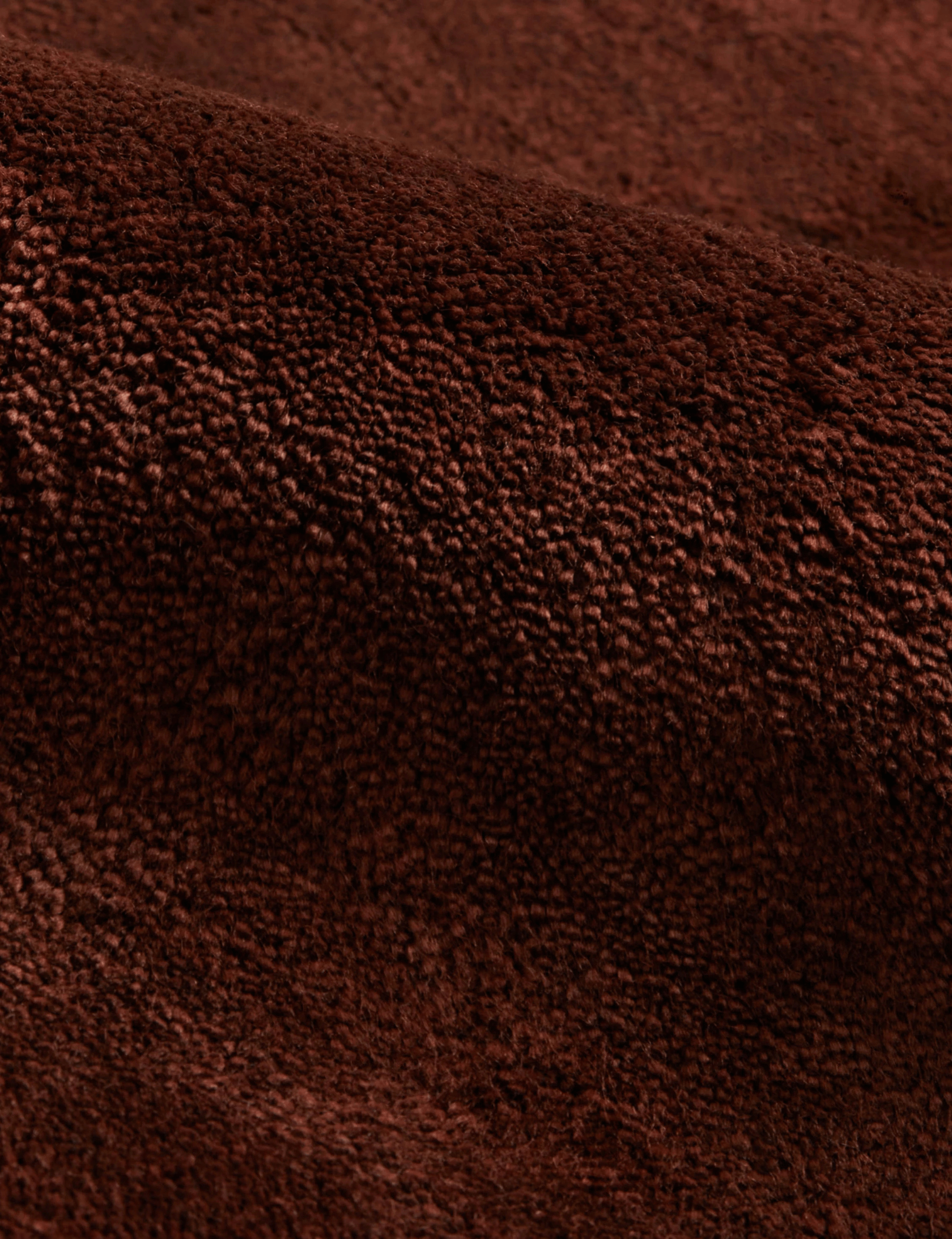 Luxe Striato Viscose Rug in Rust