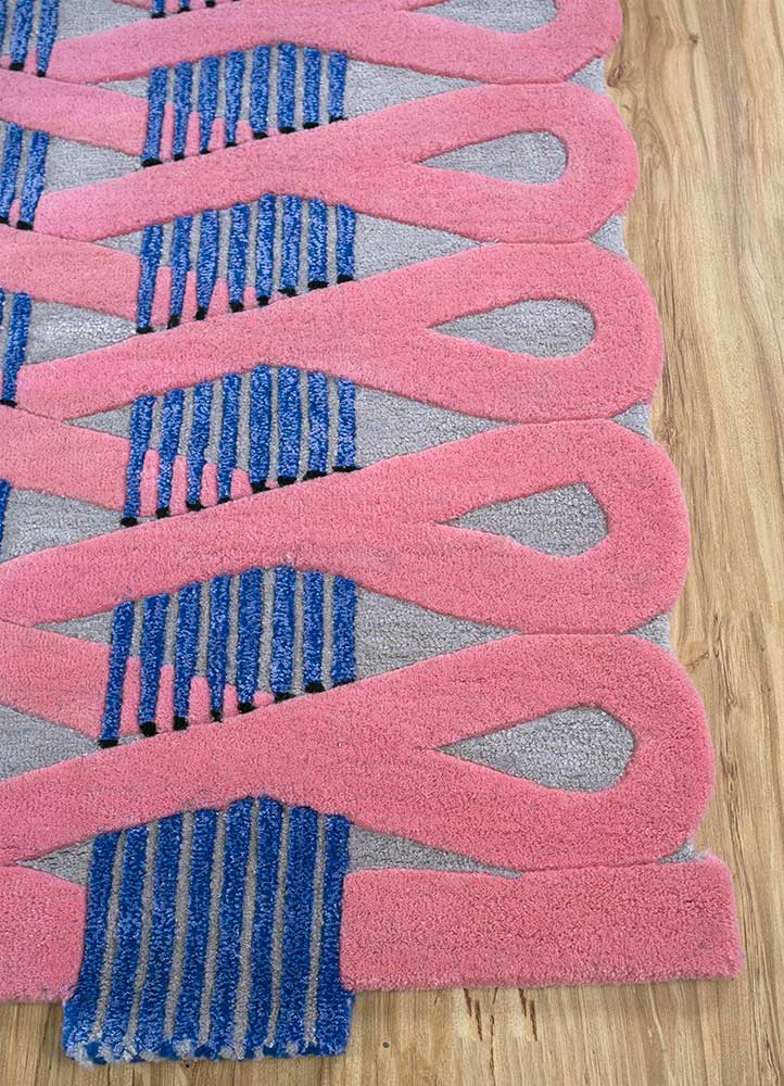 Powder Blue Hand Tufted Rug