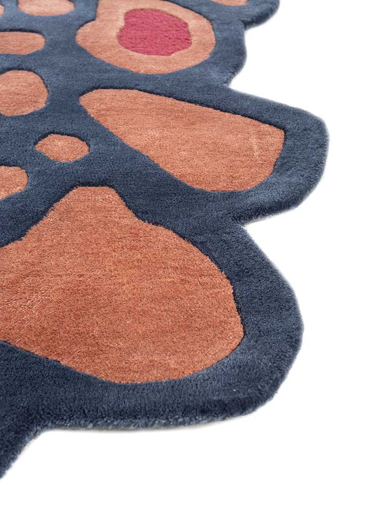 Light Coral/Blue Heaven Hand Tufted Rug