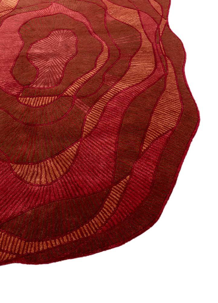Garnet/Orange Rust Hand Tufted Rug