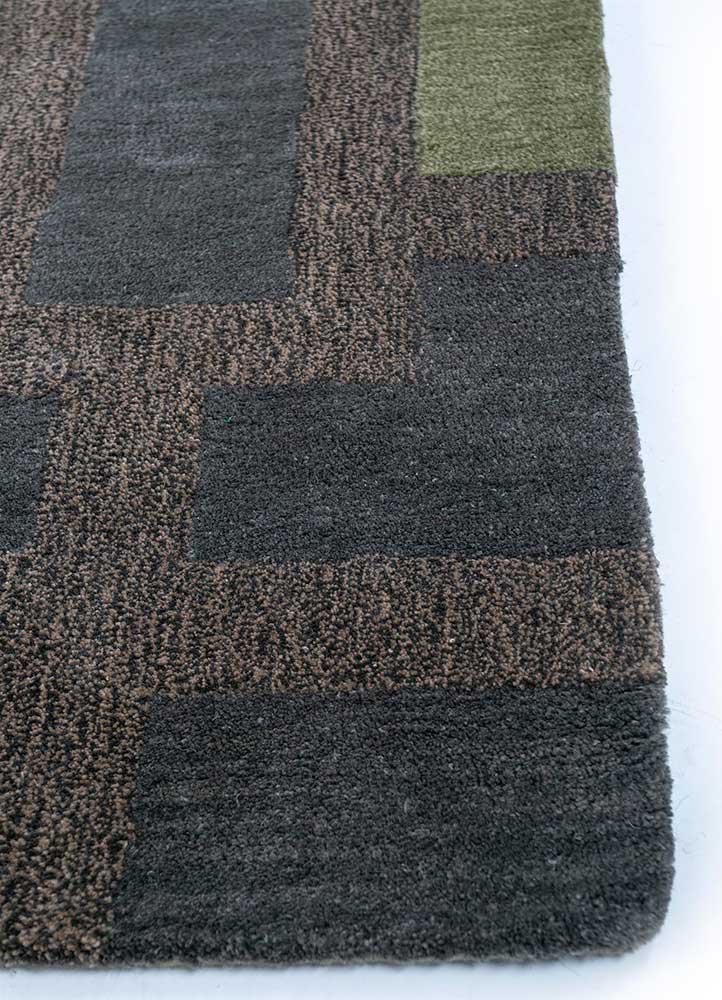 leaf green/continental plum hand tufted Rugs