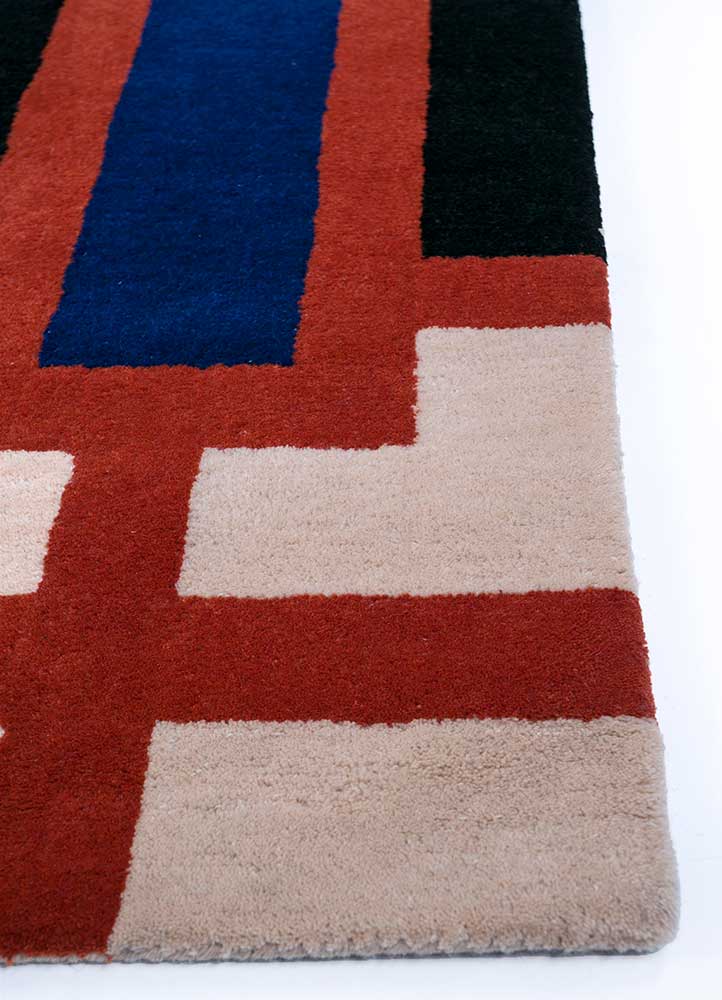 orange rust/pink tint hand tufted Rugs