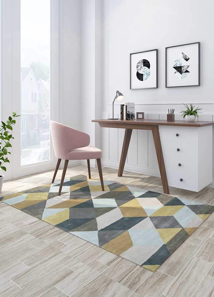 sea mist green/classic gray hand tufted Rugs