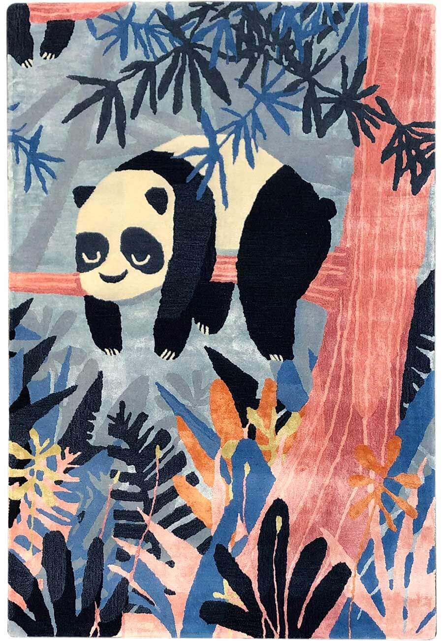 Sleeping Panda Hand-Tufted Kids Rug