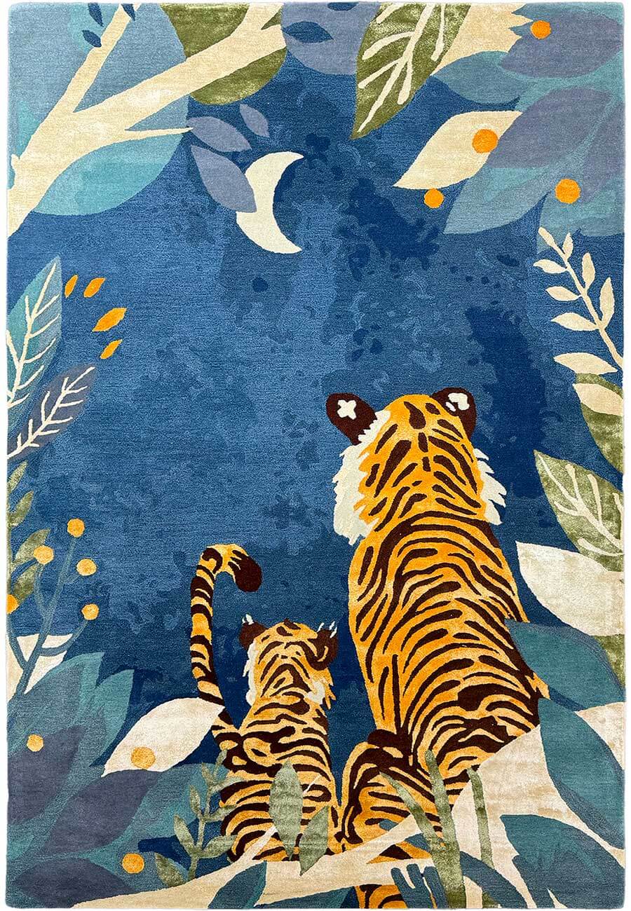 Hidden Tiger Hand-Tufted Kids Rug