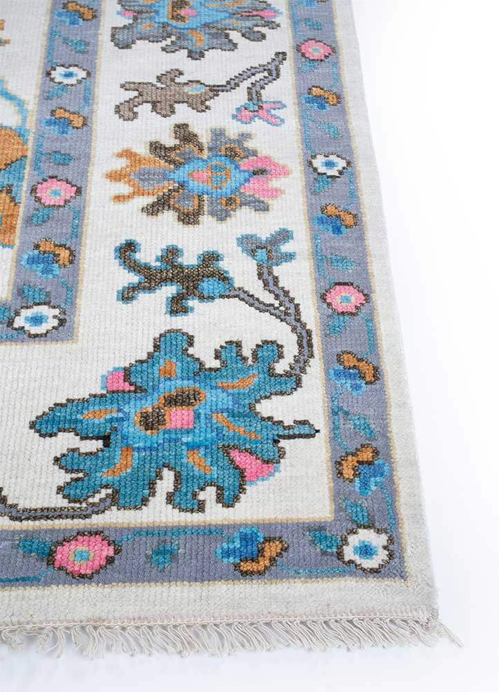 Snow White Hand-Knotted Rug
