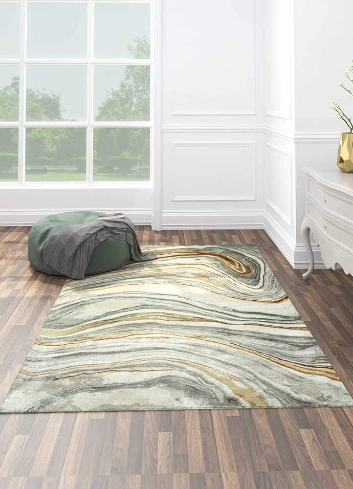 Tint & Deep Charcoal Hand-Tufted Rug