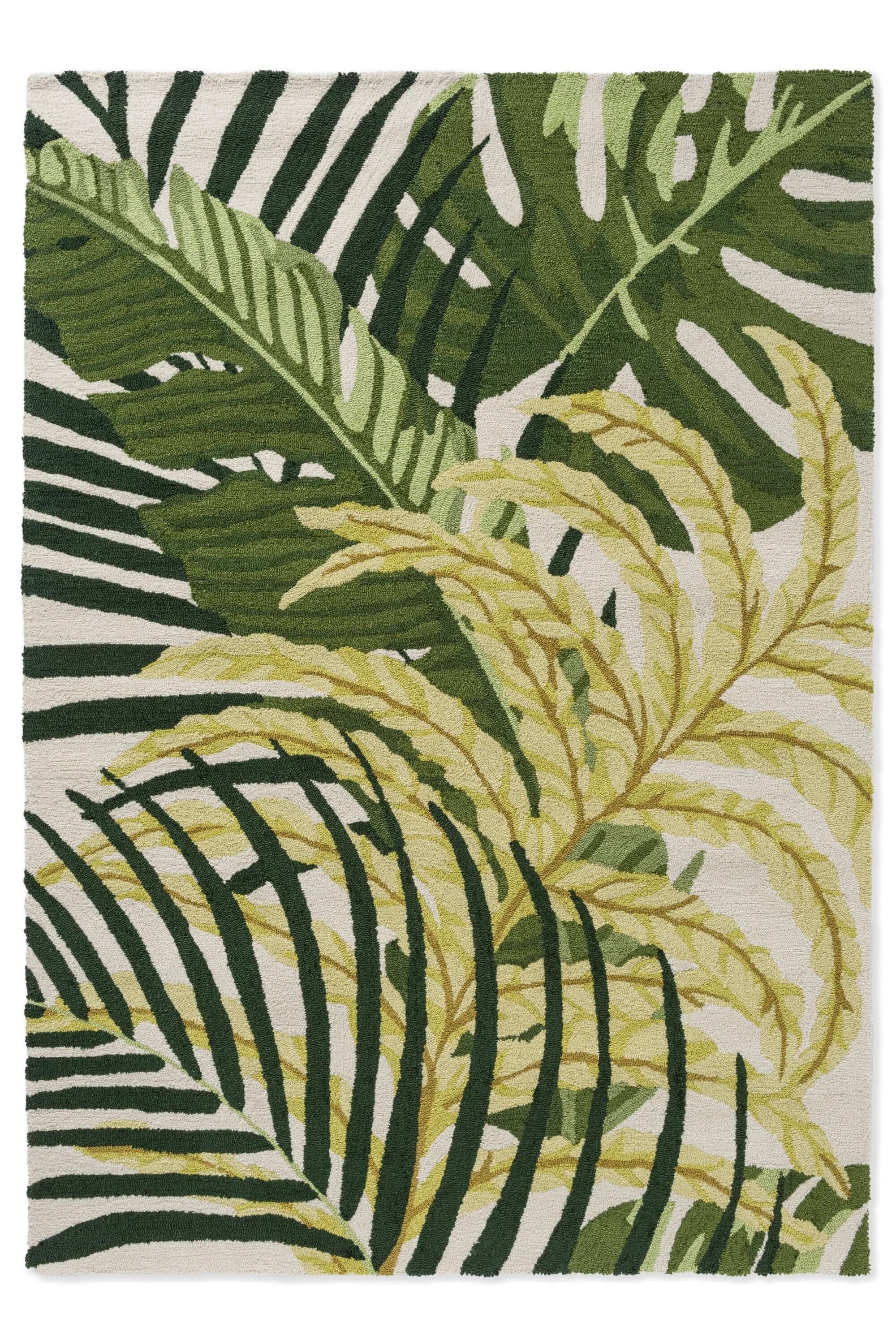 Rainforest Tropical Night Hand-Tufted Rug