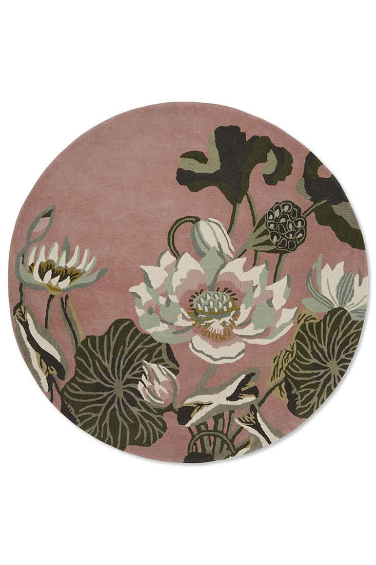 Dusty Rose Hand-Tufted Rug