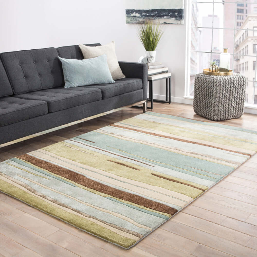 mineral/swamp green hand tufted Rugs