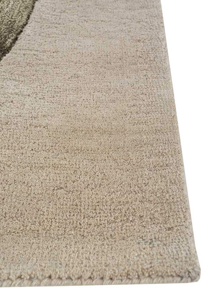 leaf green hand tufted Rug