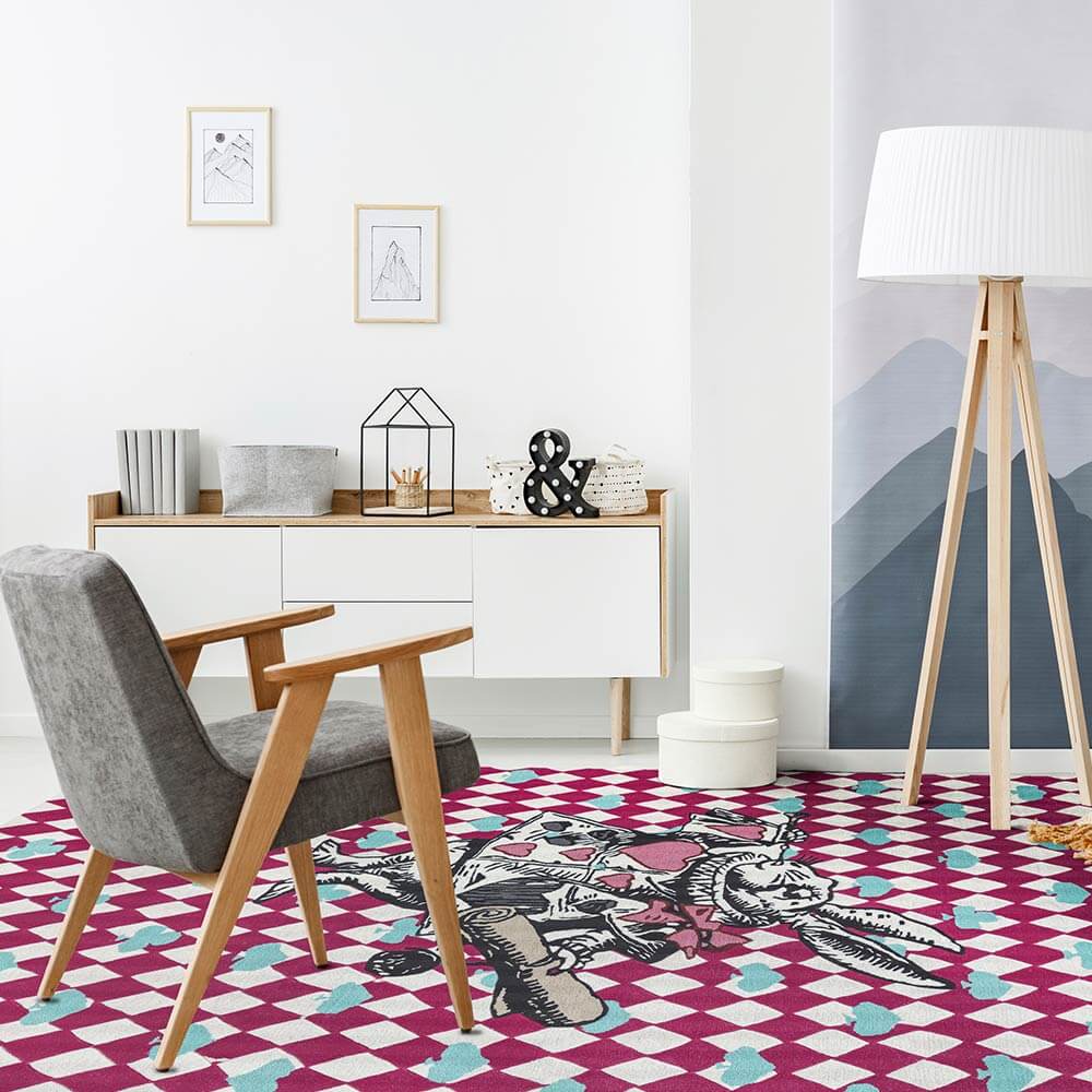 Hearts Hand Tufted Kids Rug