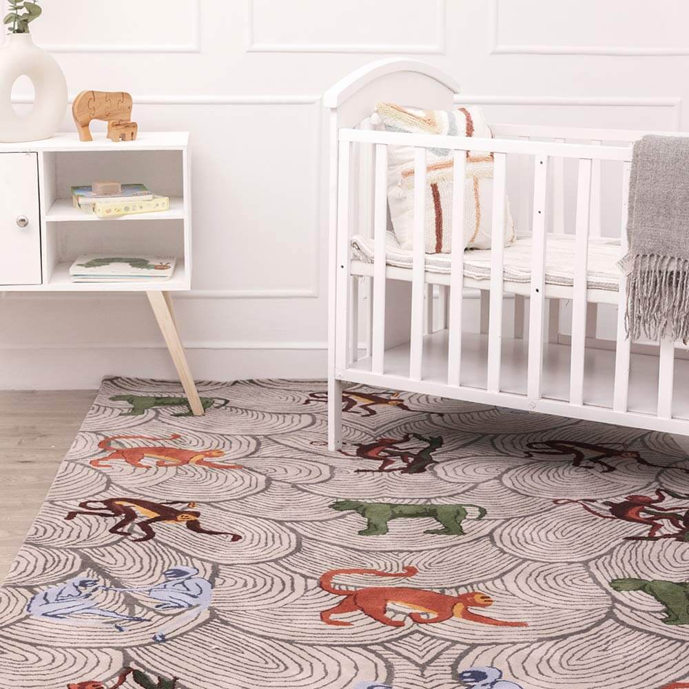 Monkey Do Hand Tufted Kids Rug