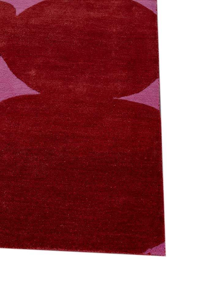 fiery red/rose bloom  hand tufted kids Rugs