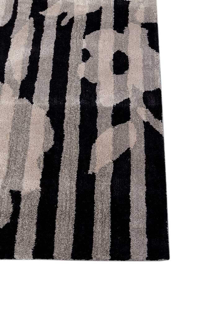 Ebony Floral Hand Tufted Rug