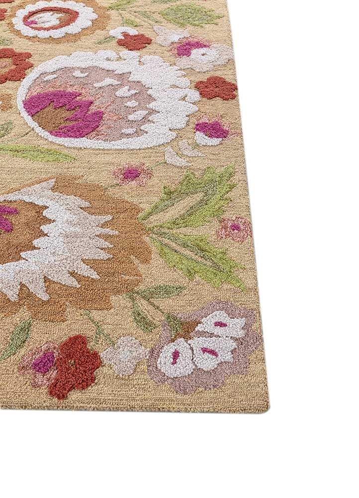 Antique Floral Hand Tufted Rug