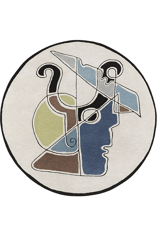 Ethereal Circle hand tufted Rug