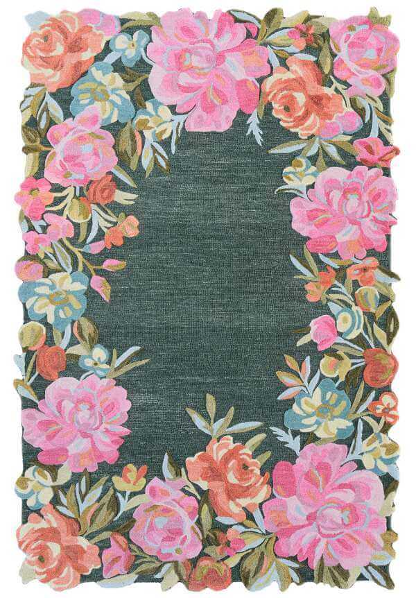 Al-Ward Floral Hand Tufted Rug