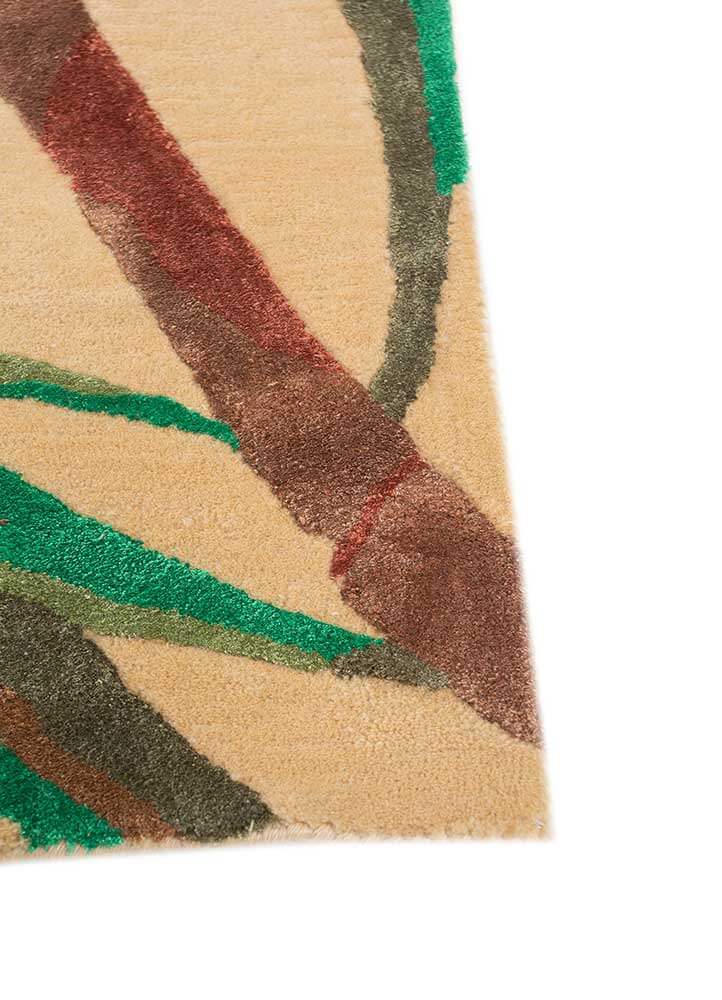 French Peach Floral Hand Tufted Rug